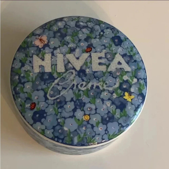 Vintage Nivea Creme Continental China Porcelain Storage Trinket box RARE HTF - Picture 1 of 15